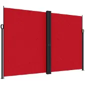 Syfax Seitenmarkise Ausziehbar Rot 220x1000 cm
