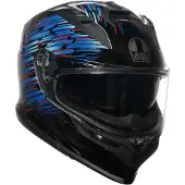 AGV K7 Genisys Helm, schwarz/blau, XS (53/54)