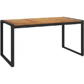 Syfax Gartentisch mit Beinen in U-Form 160x80x75 cm Massivholz Akazie