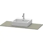 Duravit XSquare Konsole, 1 Ausschnitt, 800x16x550mm, XS060D09292, Farbe: Steingrau Seidenmatt Lack