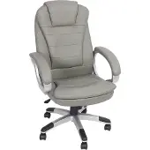 Melko Drehstuhl Büro Chefsessel Schreibtisch Kunstleder 120 KG Gaming - Grau