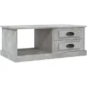 Syfax Couchtisch Betongrau 90x50x35 cm Holzwerkstoff