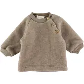 Engel Bluse - Wolle - Walnuss-Melange - - 62/68 - Blusen