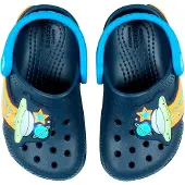 Crocs Sandale UFO Lights Clog navyblau/bunt Kinder