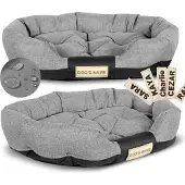 AIO Factory Hundebett 75x50 cm personalisiert wasserdicht grau