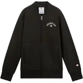 Champion Sweatjacke , Jungen, Gr. L (152/158), schwarz (nbk), Obermaterial: 73% Baumwolle, 27% Polyester, Sweatjacken Sweatjacke, mit durchgehendem Reißverschluss, aus Baumwolle und Polyester