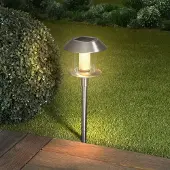 Esotec Solar Stableuchte Swing LED-Steckleuchte Edelstahl H=38cm outdoor 102070
