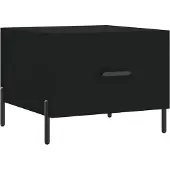 Syfax Couchtisch Schwarz 50x50x40 cm Holzwerkstoff