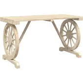 Syfax Gartentisch 115x55x65 cm Massivholz Tanne