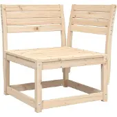 Syfax Garten-Ecksofa 73x73x78 cm Massivholz Kiefer
