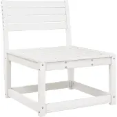 Syfax Gartensofa Weiß Massivholz Kiefer