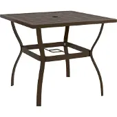 Syfax Gartentisch Braun 81,5x81,5x72 cm Stahl