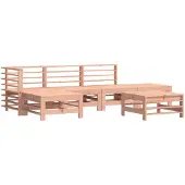 Syfax 6-tlg. Garten-Lounge-Set Massivholz Douglasie
