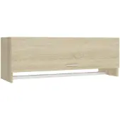 Syfax Kleiderschrank Sonoma-Eiche 100x32,5x35 cm Holzwerkstoff