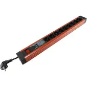 REV PC Leiste mit Netzfilter SUPRA Line, 9-fach