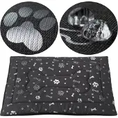 Welsti Hundebett für Katzen, Hundematte, dunkelgrau M 70x50