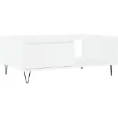 Syfax Couchtisch Weiß 90x60x35 cm Holzwerkstoff