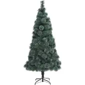 Syfax Künstlicher Weihnachtsbaum mit Ständer Grün 240 cm PET
