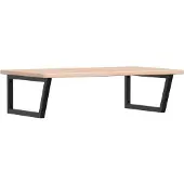 Syfax Waschtischplatte mit Halterung Stahl und Massivholz Eiche