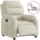 Syfax Relaxsessel Elektrisch Creme Samt