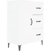 Syfax Sideboard Weiß 69,5x34x90 cm Holzwerkstoff