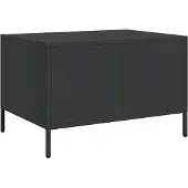 Syfax Couchtisch Schwarz 68,5x50x43,5 cm Kaltgewalzter Stahl