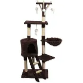 Plaček (good) Ruheplatz Magic Cat Mia mit Spielzeugen braun 35x50x140cm