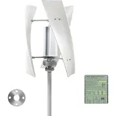 OEM Windturbine, Vertikale Achse, Leiser Betrieb, 24V mit MPPT