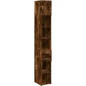 Syfax Hochschrank Schmal Räuchereiche 30x42,5x225 cm Holzwerkstoff