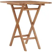 Syfax Gartentisch Klappbar 60×60×75 cm Massivholz Teak
