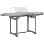 Syfax Garten-Esstisch (120-170)x80x75 cm Massivholz Akazie