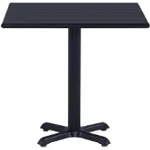Syfax Gartentisch Schwarz 80x80x75 cm