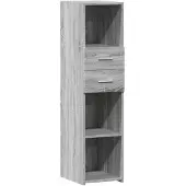 Syfax Highboard Grau Sonoma 30x42,5x124 cm Holzwerkstoff