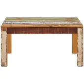 Syfax Couchtisch 80x80x40 cm Altholz Massiv