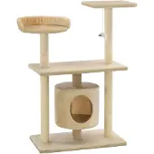 Syfax Katzen-Kratzbaum Sisal 95 cm Beige