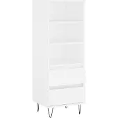Syfax Highboard Weiß 40x36x110 cm Holzwerkstoff