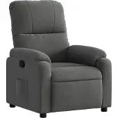 Syfax Relaxsessel Dunkelgrau Mikrofasergewebe