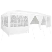 Syfax Party-Zelt 800 x 400 x 266 cm Weiß Polyethylen