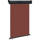Syfax Balkon-Seitenmarkise 125x250 cm Braun