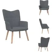 vidaXL Relaxsessel Dunkelgrau Stoff - Sessel