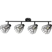 Rabalux 73070 Spots lampen Emerencia E14 4x MAX 40 Metall Glas schwarz