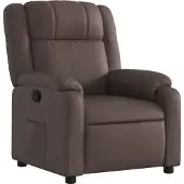 Syfax Relaxsessel Braun Kunstleder