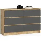 Akord Kommode, Hellbraun, 120 x 77 x 40 cm