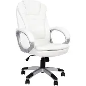 Melko Drehstuhl Büro Chefsessel Schreibtisch Kunstleder 120 KG Gaming - Weiß