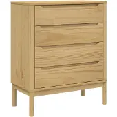 Syfax Kommode FLORO Wachsbraun Massivholz Kiefer