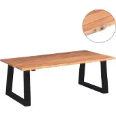 Syfax Couchtisch Massivholz Akazie 110x60x40 cm