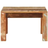 Syfax Couchtisch 55x55x35 cm Altholz Massiv