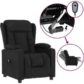 Syfax Relaxsessel Elektrisch Schwarz Kunstleder
