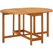Syfax Gartentisch 130x90x72 cm Massivholz Akazie