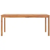 Syfax Garten-Esstisch 180x90x77 cm Massivholz Teak